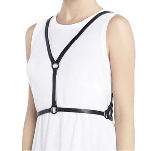 BCBGMaxAzria Black Harness Belt